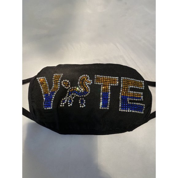 Sigma Gamma Rho SGRho VOTE Rhinestone Bling Face Mask - Picture 4 of 11